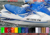 CUSTOM TEXT Jet Ski Small Boat Registration Decal